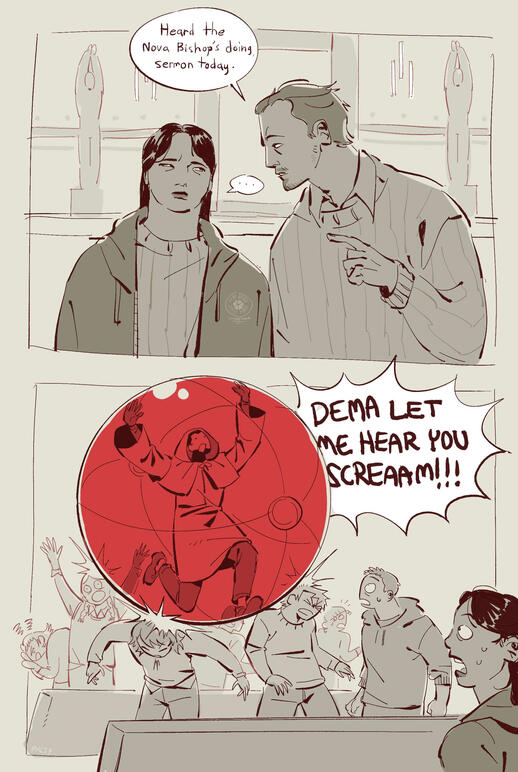 Silly comic, wanted to see how quickly I could design people