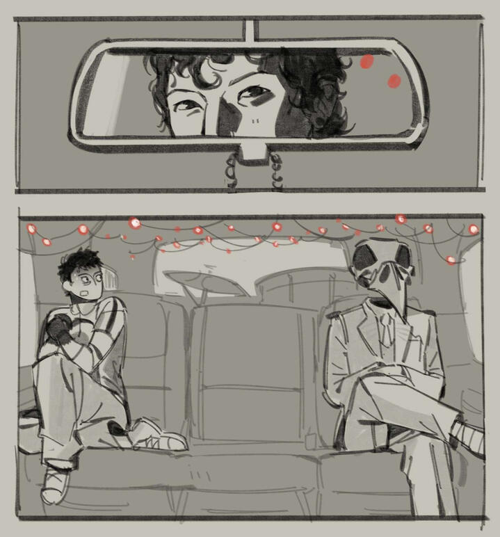 A redraw of a scene from Moon Knight